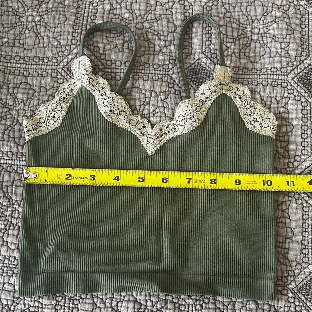 Wild Fable XXS olive green camisole cropped top